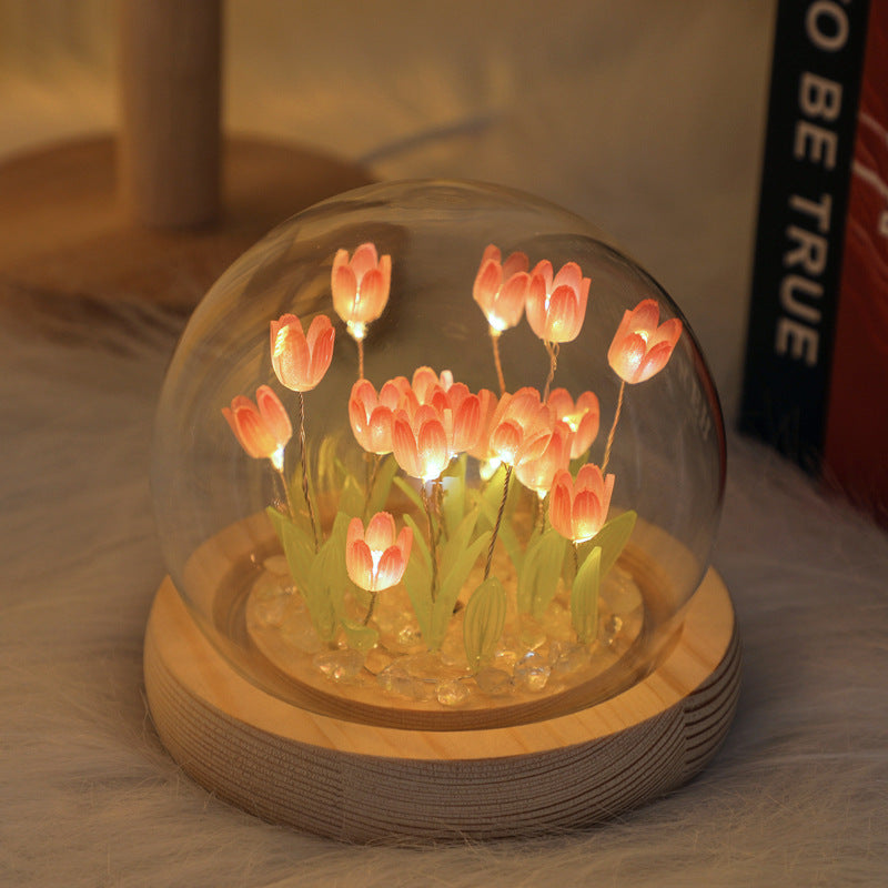 Premiere Lamps Hand-Crafted Tulip Globe Night-Light