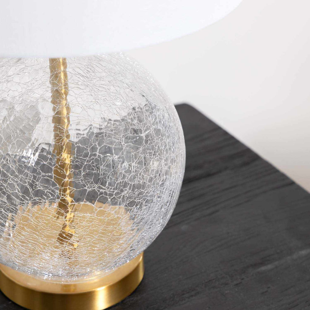 Premiere Lamps Ciel Contemporary Glass Textured Table Lamp