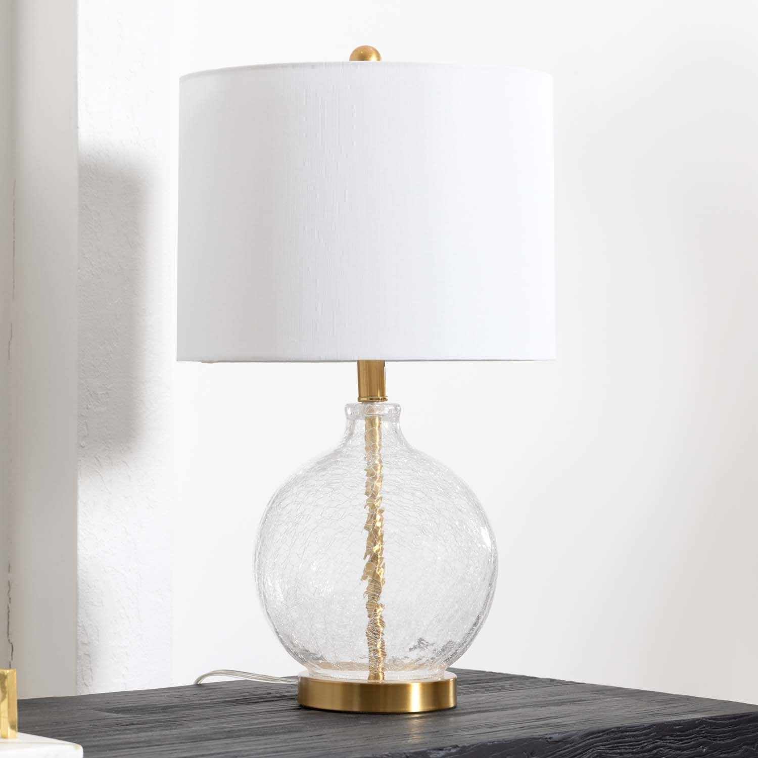 Premiere Lamps Ciel Contemporary Glass Textured Table Lamp
