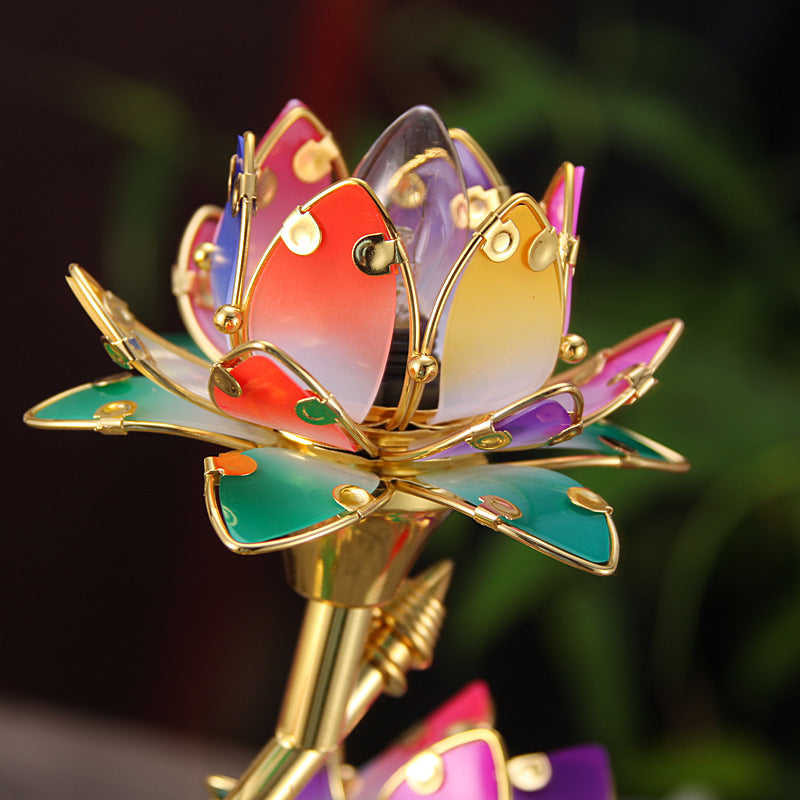 Premiere Lamps Buddhist Lotus Offering Lamp