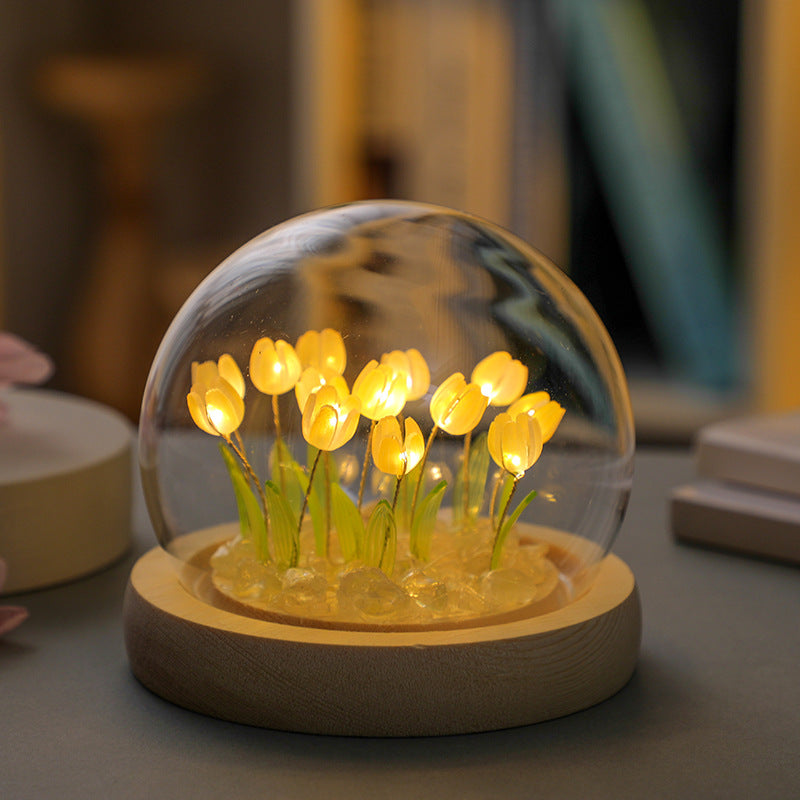 Premiere Lamps Hand-Crafted Tulip Globe Night-Light